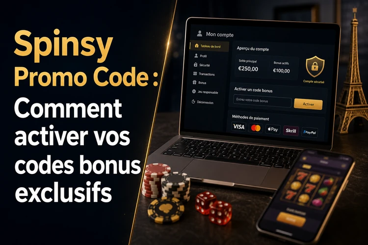 Spinsy Promo Code: Comment activer vos codes bonus exclusifs